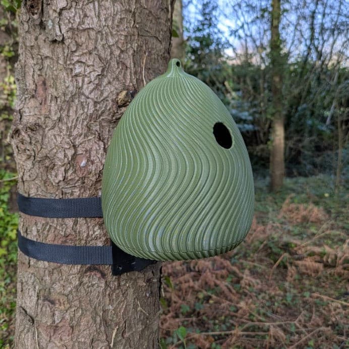 Nichoir à mésange L’Œuf, Ø28 ou Ø34, avec ou sans kit
