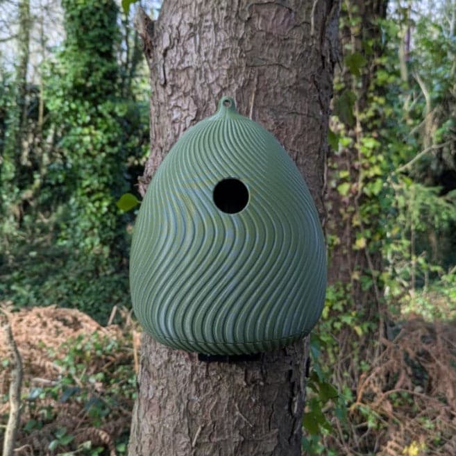 Nichoir à mésange L’Œuf, Ø28 ou Ø34, avec ou sans kit — vue 2