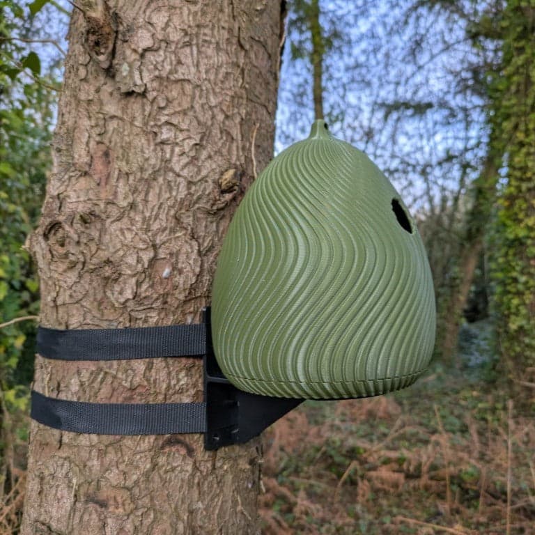 Nichoir à mésange L’Œuf, Ø28 ou Ø34, avec ou sans kit — vue 4