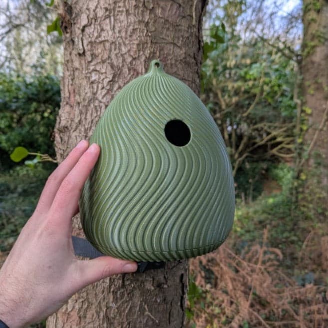 Nichoir à mésange L’Œuf, Ø28 ou Ø34, avec ou sans kit — vue 5